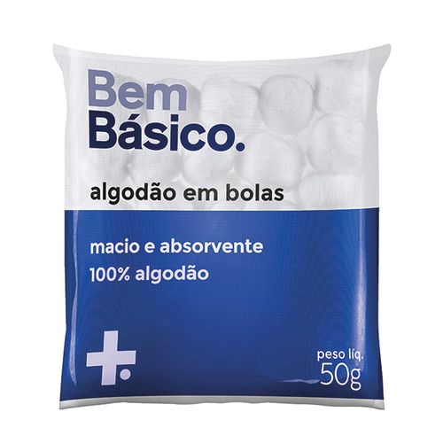 Algodão Bem Básico Bola 50G - Bem Básico