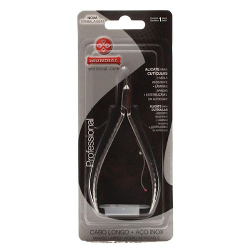 Alicate de Cutículas Profissional 722 Aço Inox Esterilizável - Mundial
