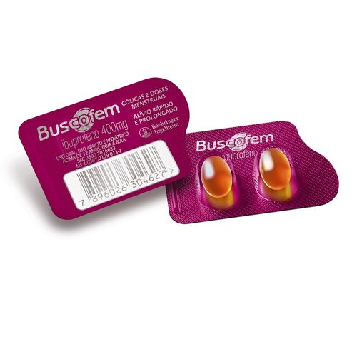 Buscofem 400mg - 2 Cápsulas