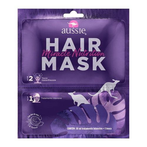 Máscara de Nutrição Aussie Hair Mask 30ml + touca