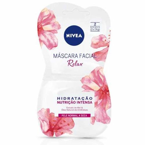 Máscara Facial Nivea Relaxamento 2 Doses 7,5G - Relax