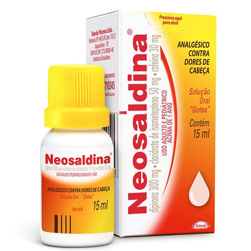 Neosaldina 50 + 300 + 30mg Solução Oral 15ml