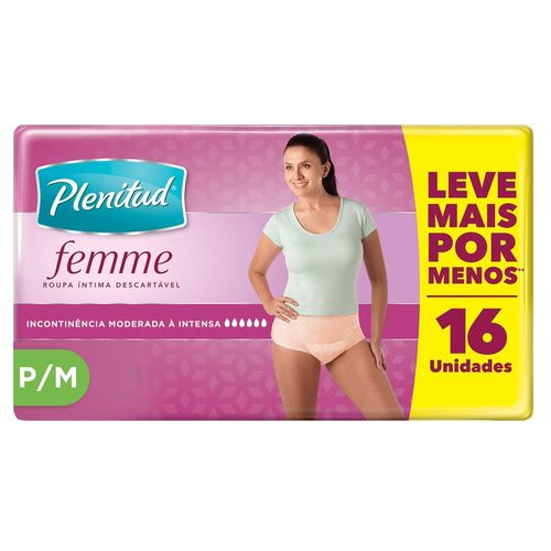 Roupa Íntima Plenitud Active Para M 16Un - Active