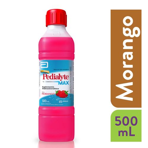 Pedialyte Max Morango 500ml