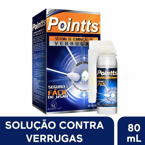 Pointts Sistema Eliminacao Verrugas Aerosol 12Aplicadores 80ml - Pointts