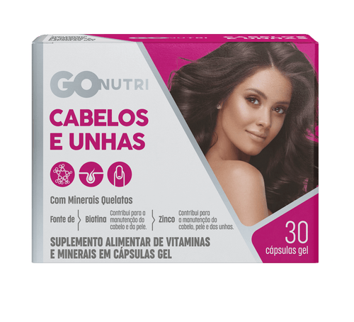 Polivitamínico Cabelos E Unhas Gonutri c/ 30 Cápsulas