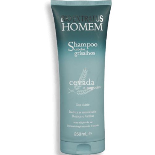 Shampoo Bio Extratus Hom Grisa Cevada E Nogueira 250Ml - Bio Extratus