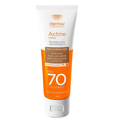 Protetor Solar Facial Actine Pele Morena Mais FPS70