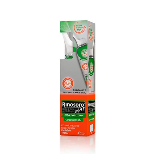 Rinosoro Jet XT 0,9% - Spray Descongestionante Nasal - 100ml