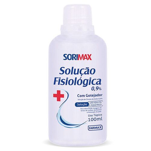 Soro Fisiologico Farmax Cloreto Sod 0,9% 100Ml - Farmax