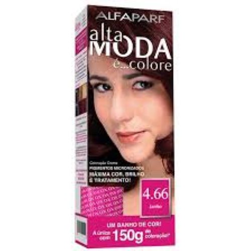 Tintura Altamoda Colore Espuma 4.66 Castanho Vermelho Int 150G - Altamoda