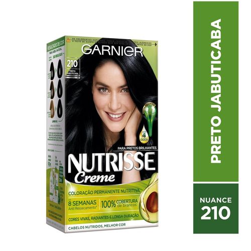 Tintura Garnier Nutrisse Creme 210 Preto Jabuticaba