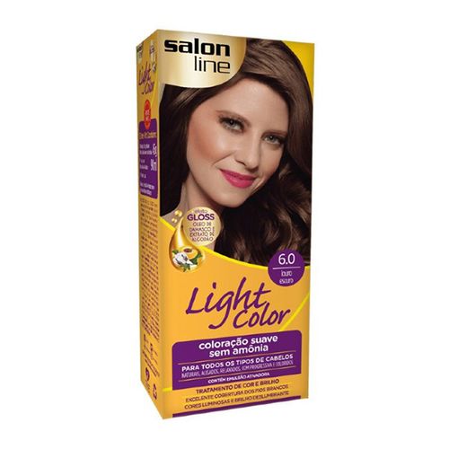 Tintura Salon Line Light Color Profissional 6.0 Loção Escuro - Salon Line Light Color