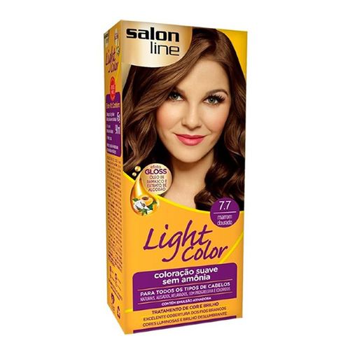 Tintura Salon Line Light Color Profissional 7.7 Mar Dourado - Salon Line Light Color