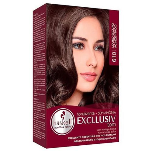 Coloração Semi-Permanente Ton Haskell 610 Loção Louro Escuro Acinzentado - Haskell