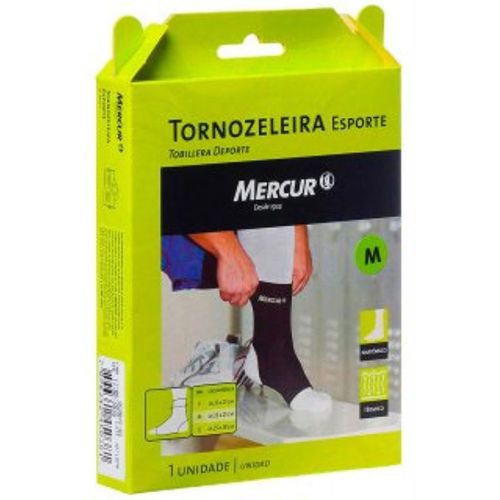 Tornozeleira Mercur Spt Neoprene Médio Preto Bc60045-Bs - Mercur