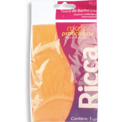 Touca de Banho Basic Lisa Laranja Material Resistente Ricca