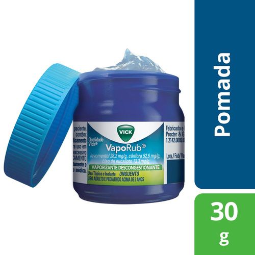 Vick Vaporub 1 Pote 30g - Vick Vaporub