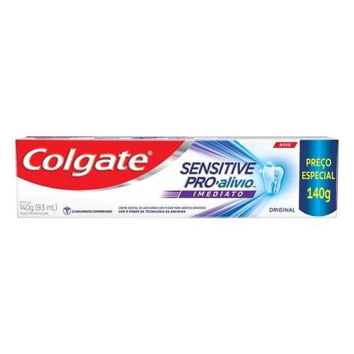 Creme Dental Original Colgate Sensitive Pro-Alívio Imediato Caixa 140g
