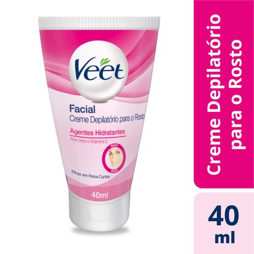 Creme Depilatório Facial Veet Aloe 40Ml - Veet