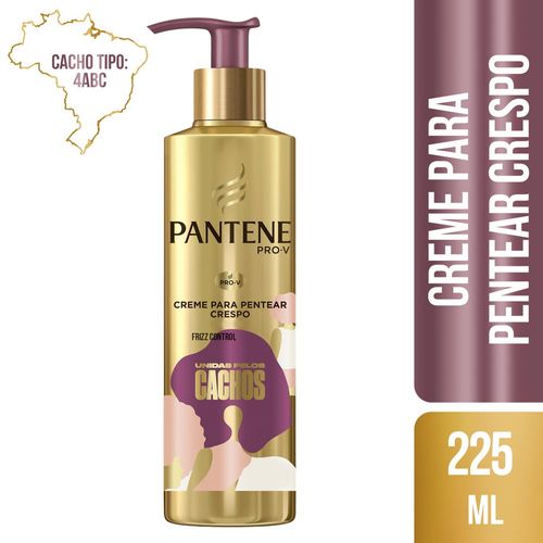 Creme Pentear Cachos Pantene Unidade Para Crespo 225Ml - Pantene