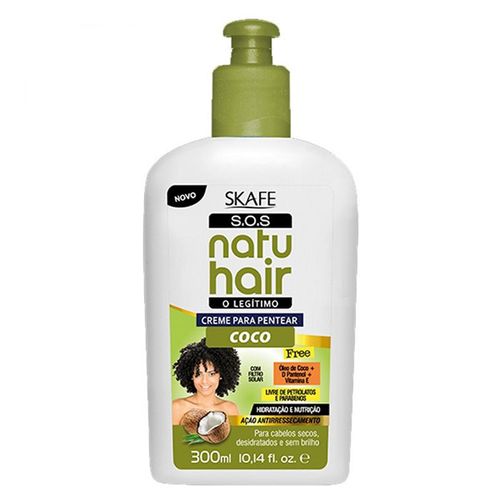 Creme Pentear Natuhair Sos Coco 300Ml - Skafe