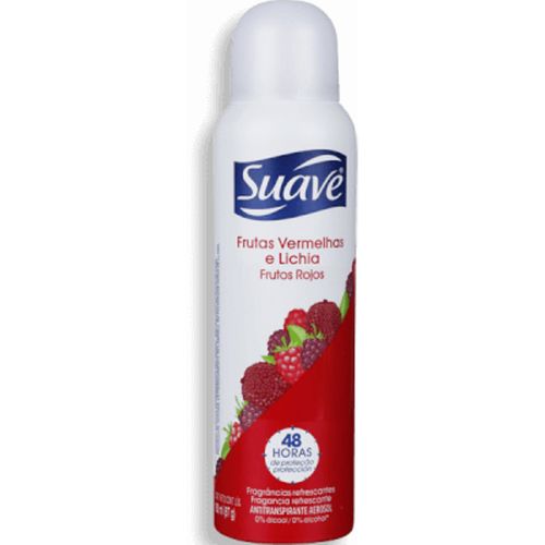 Antitranspirante Aerossol Sedução Frutas Vermelhas e Lichia Suave 150ml Spray