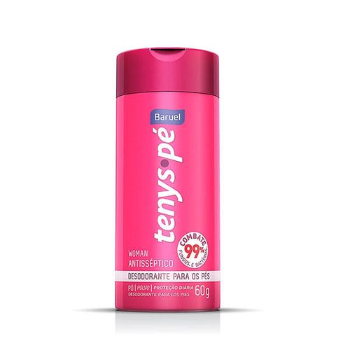 Desodorante Tenys Pe Baruel Pó Woman 60G - Tenys Pe