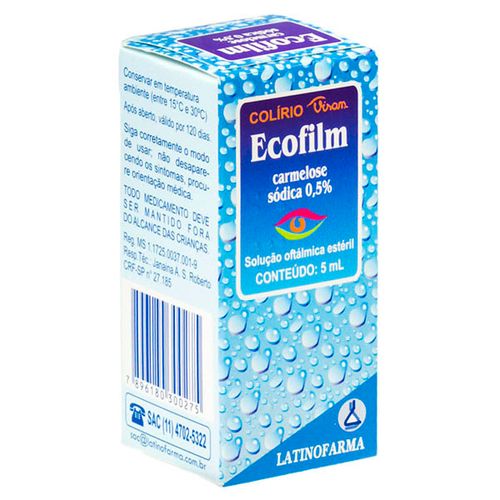 Ecofilm 5mg Solução Oftálmico 5ml
