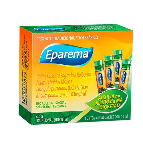 Eparema Sabor Hortelã 4 Flaconetes 10ml