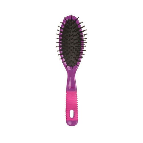 Escova Ricca Pequeno Pink/Purple Oval - Ricca