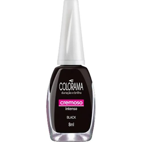 Esmalte Colorama Cremosa Black 8Ml - Colorama