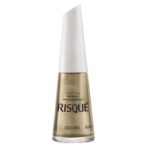 Esmalte Risque Efeito Metalico Gold Vibes 8Ml - Risque