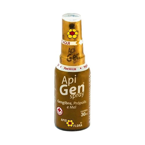 Extrato Bucal Apigen Mel Própolis Sabor Gengibre Spray 30ml