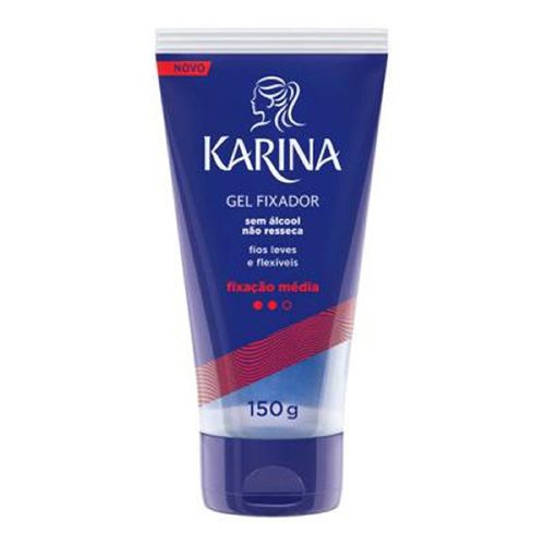 Gel Fixador Karina Fixação Médioia 150Ml - Karina Hair