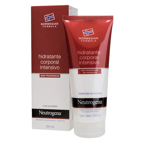 Hidratante Corporal Neutrogena Norwegian Intensivo sem Fragrância 200ml
