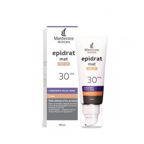 Hidratante Facial Mate Epidrat Mat com Cor Clara FPS30