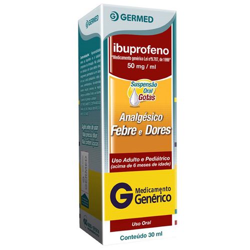 Ibuprofeno 50mg Sus Oral 30ml - Genérico - Germed