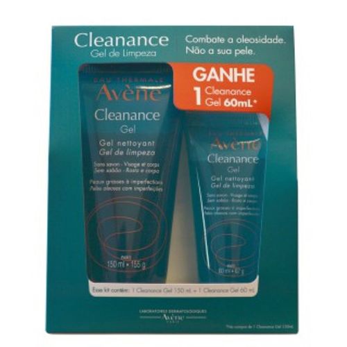Kit Cleanance Gel Limpeza 150Ml + 60Ml - Avene Cleanance