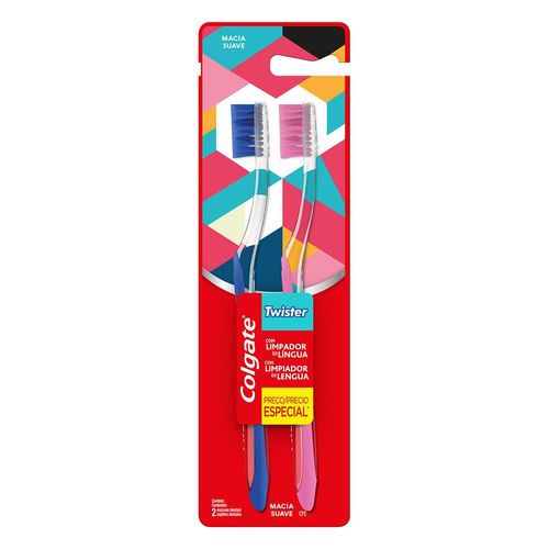 Kit Escova De Dentes Colgate Twist Mac - Leve 2 Pague 1 - Colgate Twister