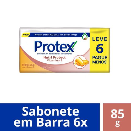 Kit Sabonete Vitamina E Protex 85g C/ 6 unidades