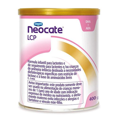 Leite Em Pó Neocate Lcp 0 A 01 Ano Rosa Lata 400G - Neocate