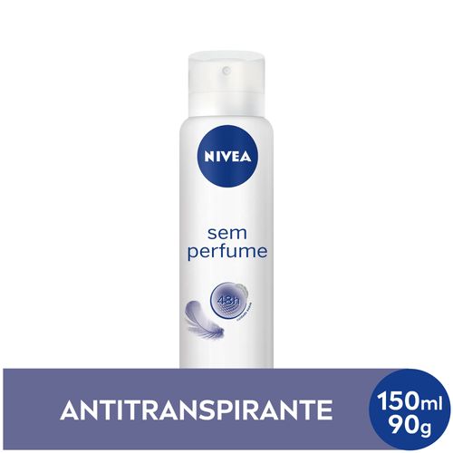 NIVEA Desodorante Antitranspirante Aerossol Sem Perfume Pele Sensível 150ml