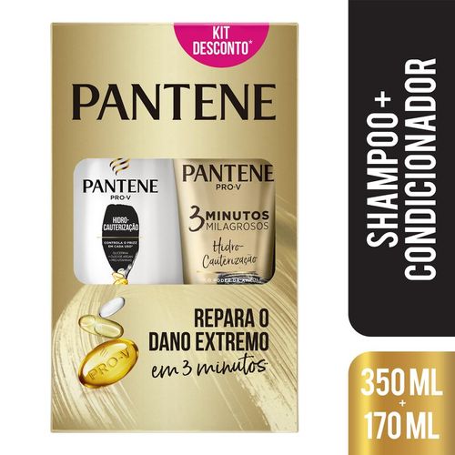 Kit Shampoo Pantene 350Ml Condicionador 3M Hidro 170Ml