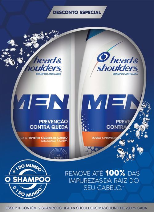 KIT HEAD SHOULD QUEDA RAIZ SHAMPOO 200ML 2UN