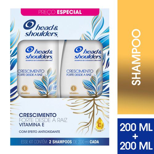 Kit Shampoo Head & Shoulders Crescimento Forte Desde a Raiz 200ml