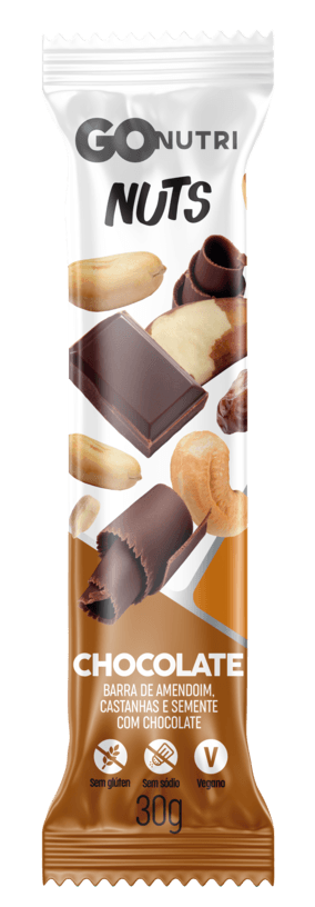 Barra De Nuts Chocolate Gonutri 30G