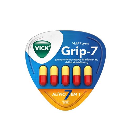 Vick Pyrena Grip-7 5 Cápsulas