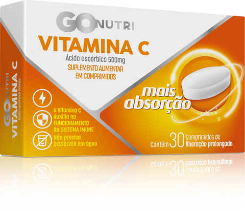 GOnutri Tripla Ação Vitamina C – c/ 30 Comprimidos de Liberação Prolongada