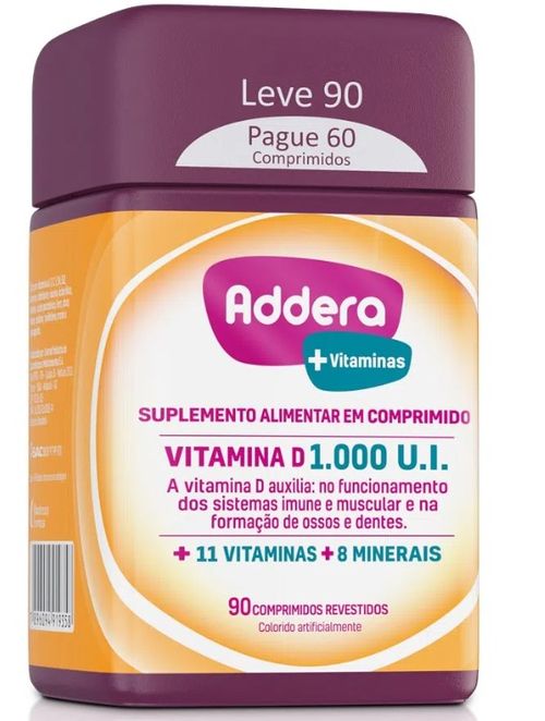 Addera Vitaminas 90 Cpr